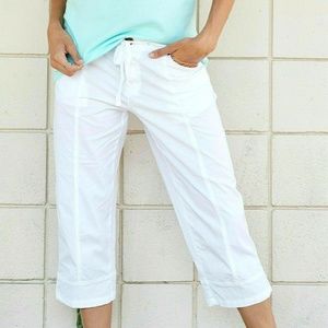 Fresh Produce Stretch Broadcloth Safari Capri Pant  (V)